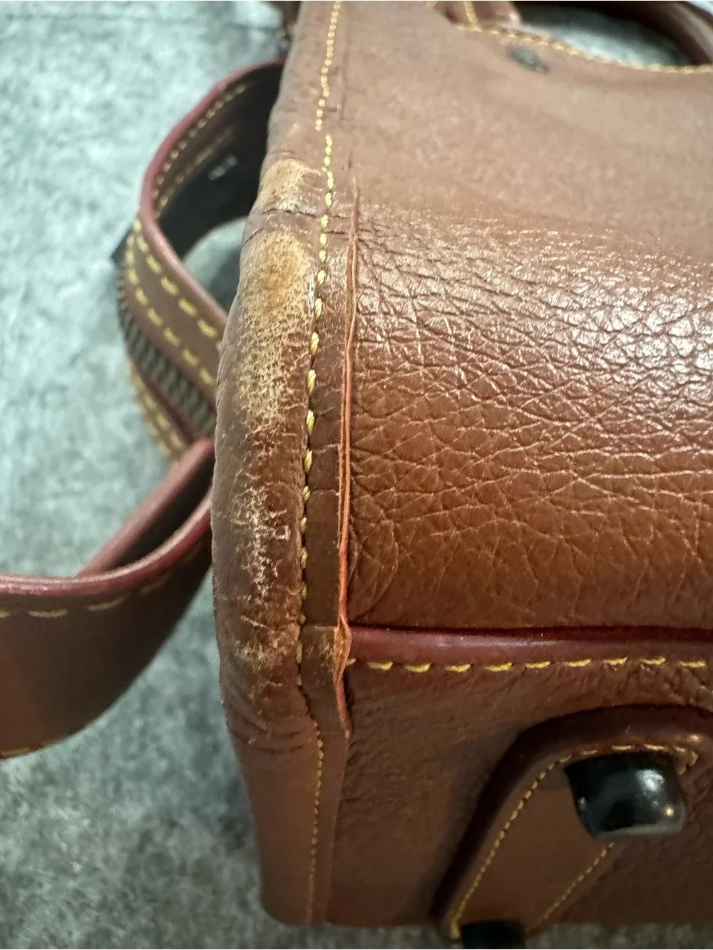 COACH 1941 Rogue 25 Pebble Leather Satchel Saddle Brown